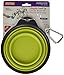 Dexas Popware for Pets Collapsible Travel Cup, Large, Gray/Green