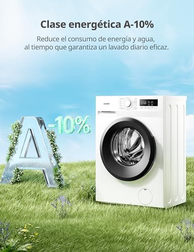 ' Máquina de lavar 6kg, Ultra Slim 40cm, Classe A-10%, 1200RPM, Desinfetante a Vapor, Cuidados para Bebés, Motor BLDC com Inversor, 16 Programas, Branco–CFP01EW60W