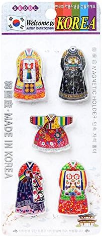 GONGYENARA Magnetic Holder 5Pcs Korean traditional clothes/ souvenirs Gift