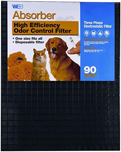 Web Absorber Cut To Fit Odor Control Air Filter With Carbon