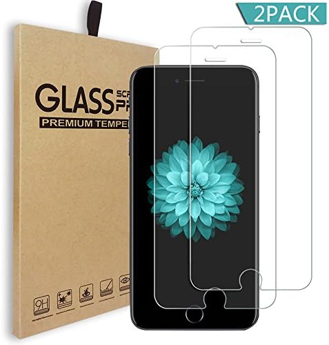 iPhone 7plus / 8plus Screen Protector, iPhone 7plus / 8plus 9H Hardness HD Tempered Glass Screen Protector Film 0.2 mm Thickness, Bubble Free, Anti-Oil and Fingerprint, [2-Pack](iPhone 7plus/8plus)