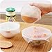 Reusable Food Wrap, 8 Pack Eco Silicone Stretch Lids CAROLE BPA Free Expandable Bowl Seal Cover Storage For Microwave Oven and Freezer to Keep Food Fresh