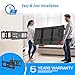 EVERVIEW TV Wall Mount Bracket fits to Most 32-55 inch LED,LCD,OLED Flat Panel&Curved TVs, Full Motion Swivel Dual Articulating Arms Extension Tilt Rotation, Max VESA 400X400mm and Holds up to 99lbs