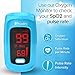 [New Version] iProven Pulse Oximeter Fingertip - Oxygen Saturation Monitor - with Heart Rate Detection - incl. Batteries, Case and Lanyard - iProven OXI-27 Blue