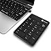 iClever IC-KP02 2.4G Wireless Ultra Slim Numeric Keypad with Li-ion Battery Built In, Black