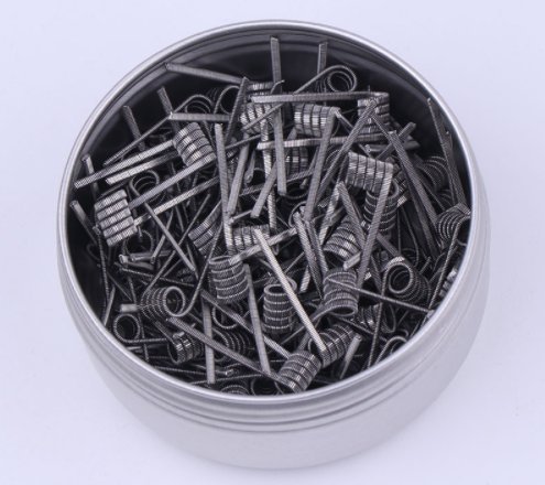 RUIYITECH 100 pcs twisted Fused Hive clapton coils premade wrap wires Alien Mix twisted Quad Tiger Heating Resistance rda coil (Alien 0.26ohm)