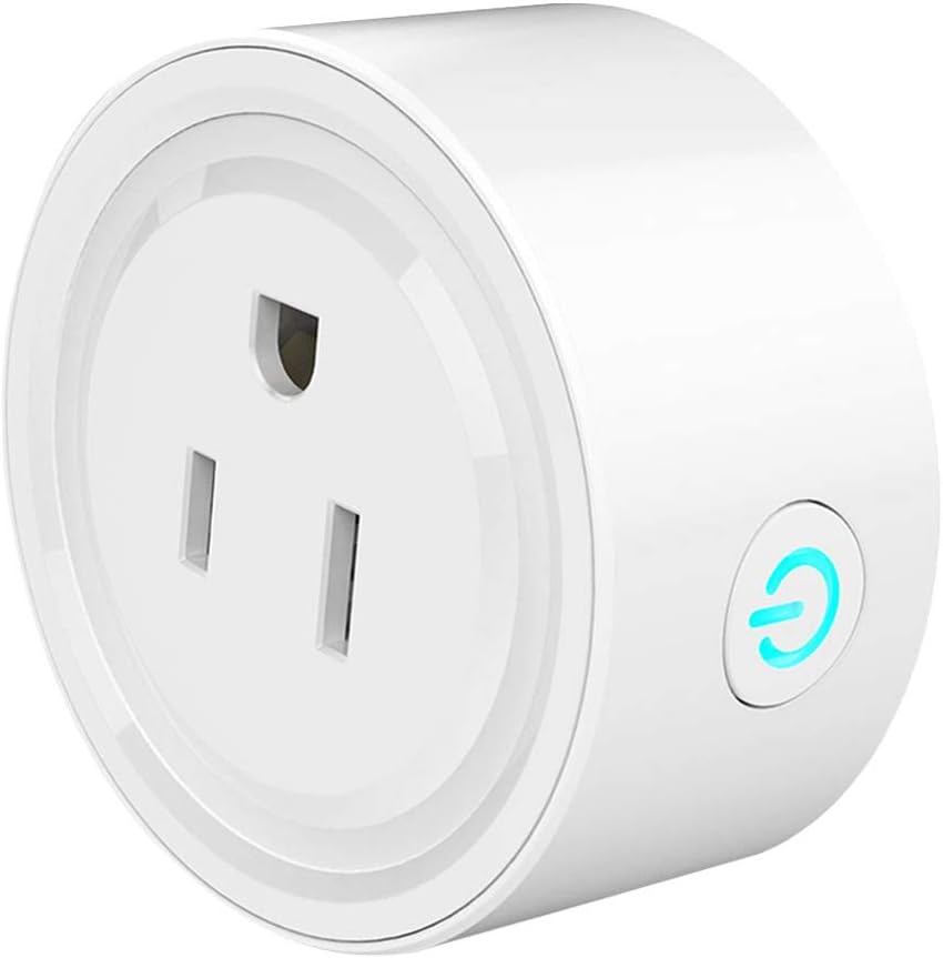 Smart Plug, Mini Outlet Plug Wifi Socket with Timing Function, No Hub Required, Remote Control Devices from Anywhere, Compatible with Alexa, Kids Room Assistant by Kulussy (White)