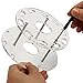 DSCbeauty 10 Holes Oval Makeup Brush Set Holder Toothbrush Makeup Brush Kit Drying Rack Oval Brushes Organizer (Clear)