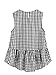 Romwe Women's Cute Sleeveless Keyhole Back Ruffle Hem Peplum Blouse Top Black M