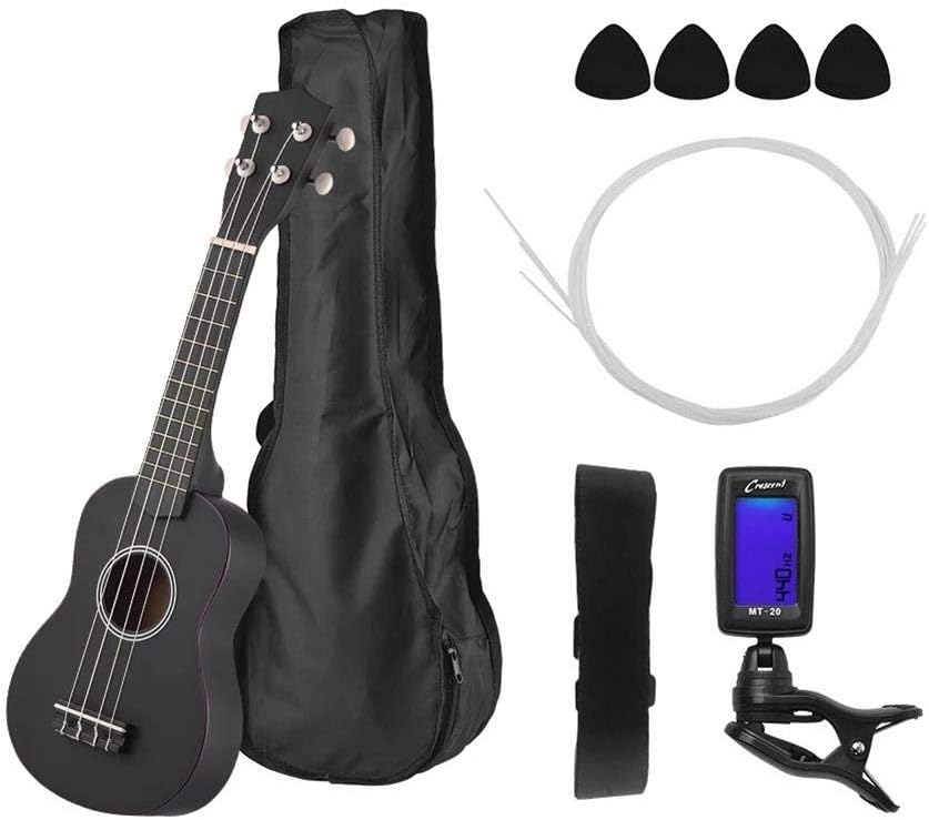 6pcs/set 21-inch acoustic sandelwood ukulele musical performance props musical instrument set, a great musical gift for beginners of children