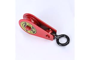 SENRISE Lifting Pulley, Heavy Duty Pulley Block, Iron Crane Pulley, Hanging Wire Towing Wheel, 0.2T Single Pulley, Random Color