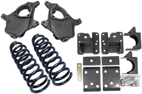 2007-13 Chevy Silverado 1500 V6 Drop Kit 4" Front &amp; 6" Rear Spindles Springs Flip