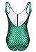 Uhnice Women's Mermaid Swimsuit One Piece Swimwear with Zipper Padded Monokini