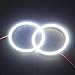 Grandview 2x 110mm Angel Eyes Halo Ring Lamp Light Bulb 82SMD Headlight COB (white)