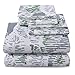 Ashler Bed Sheets Sets - Duvet Green&Grey 3 Piece Queen Size - Soft Microfiber Hypoallergenic 1800 Series Deep Pocket Fitted Sheets Wrinkle Fade and Stain Resistant