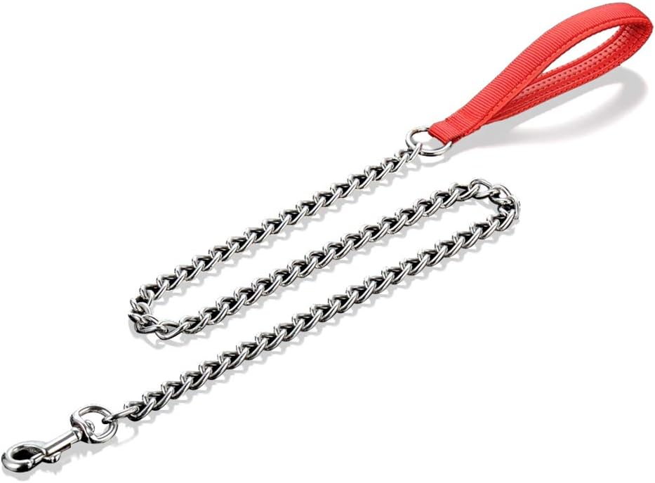 Louvra Dog Chain Leads for Small Dogs Strong Metal Chew Proof Chain Dog