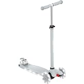 Hover-1 Scout Folding Kick Scooter for Kids with Multicolor Wheel Lights, 4.8&rdquo; Front Wheels, Rear Foot Brake, and 110 LB Weight Capacity