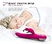 Fantastic Zone Rabbit Vibrator 360 degree Rotation Waterproof 7 Speed G Spot Dildo Rechargeable Massager Adult Products Sex Toy Rose Red