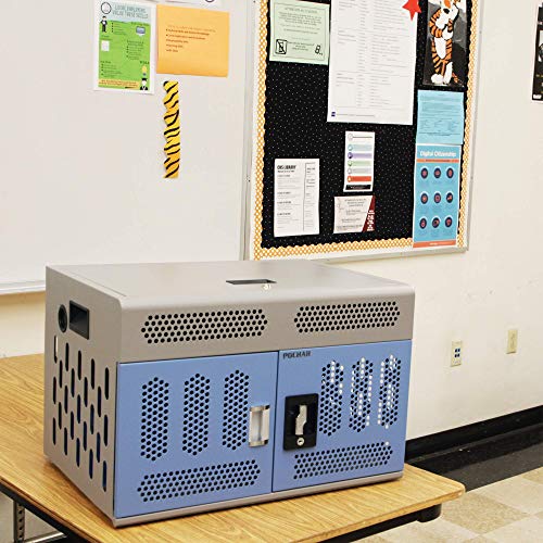 16Device Steel Exterior Tablet Charging Box Charging Station Cart