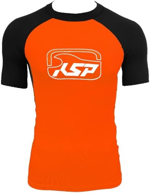 KSP LYCRA SHIRT SKILL S/S ORANGE/BLACK SIZE L SHIRT FOR KITE WIND SURF WAKE