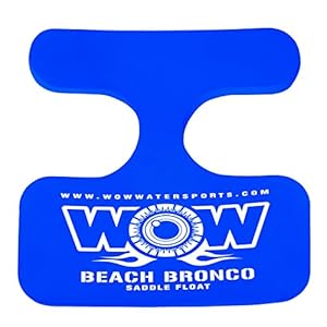 Wow Sports Foam Water Saddle Float for Adults and Kids, 1 Person Pool Seat, Water Accessories Blue, 21″ x 20″ x 1.6″