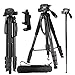 Regetek Camera Tripod Travel Monopod (70" Aluminum Professional Video Camera Mount Leg) Adjustable Stand with Flexible Head for Canon Nikon Dv DSLR Camcorder Gopro Cam& Carry Bag & Cellphone Mount