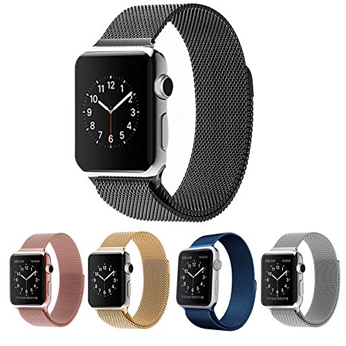 TeslaszÂ® Mesh Replacement Strap,stainless Steel Milanese Loop Strap Magnetic Buckle Wrist Band for Apple Watch/watch Sport/watch Edition