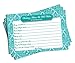 Wedding Advice and Well Wishes - Bridal Shower - Wedding - Blue Damask (50-cards)