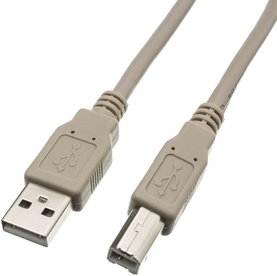 EpicDealzUSB Cable for HP Officejet Pro 8620 E-All-in-one Printer (25 feet) - Beige