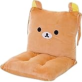 ChezMax Chair Cushion Plush Seat Cushion Back Cushion with Ties Thickened Desk Chair Pads Cartoon Waist Pillow Cushion Decor for Chair Car Office Patio Wheelchair Cartoon Bear