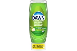 Dawn EZ-Squeeze Ultra Dish Soap, Washes Away Bacteria, Dishwashing Liquid, Apple Blossom Scent, 443ml