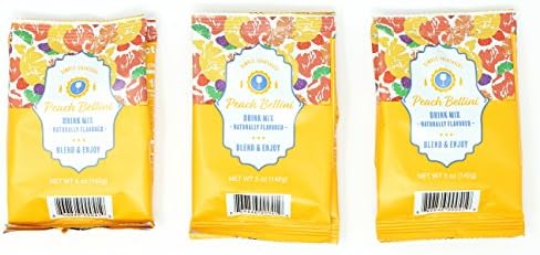 Simple Cocktails 5 Ounce Cocktail Drink Mix - 3 Pack (Peach Bellini)
