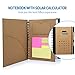 Betterhill Spiral Notebook with Solar Powered Calculator and Sticky Notes -  A5(8 Inch x 6.8 Inch)