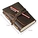 Handmade Leather Journal Notebook/Notepad - Antique Brown (7 x 5 Inch) Genuine Crazy Horse Leather with Gift Box - Vintage Look, Perfect for Journaling, Travel, Sketching for Men and Women