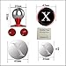 Fosman Universal Magnetic Car Mount Holder for iPhone Samsung Sat Nav Mini Tablets (42mm X Red)
