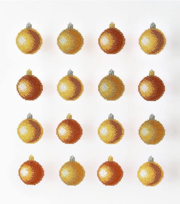 Miniart Crafts - Golden Christmas Baubles