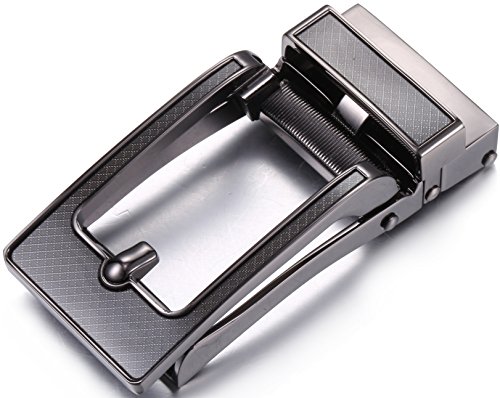 Marino Men's Genuine Leather Ratchet Dress Belt with Open Linxx Leather Buckle, Enclosed in an Elegant Gift Box - Brown - Style 162 - Custom: Up to 44" Waist