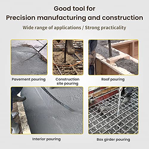 Anbull Electric Concrete Vibrator,1300W 2M Vibrating Needle, Vibrating Needle For Concrete 4800rpm, The Diameter Of The Vibrating Bottle Of The Concrete Vibrator Is 35mm