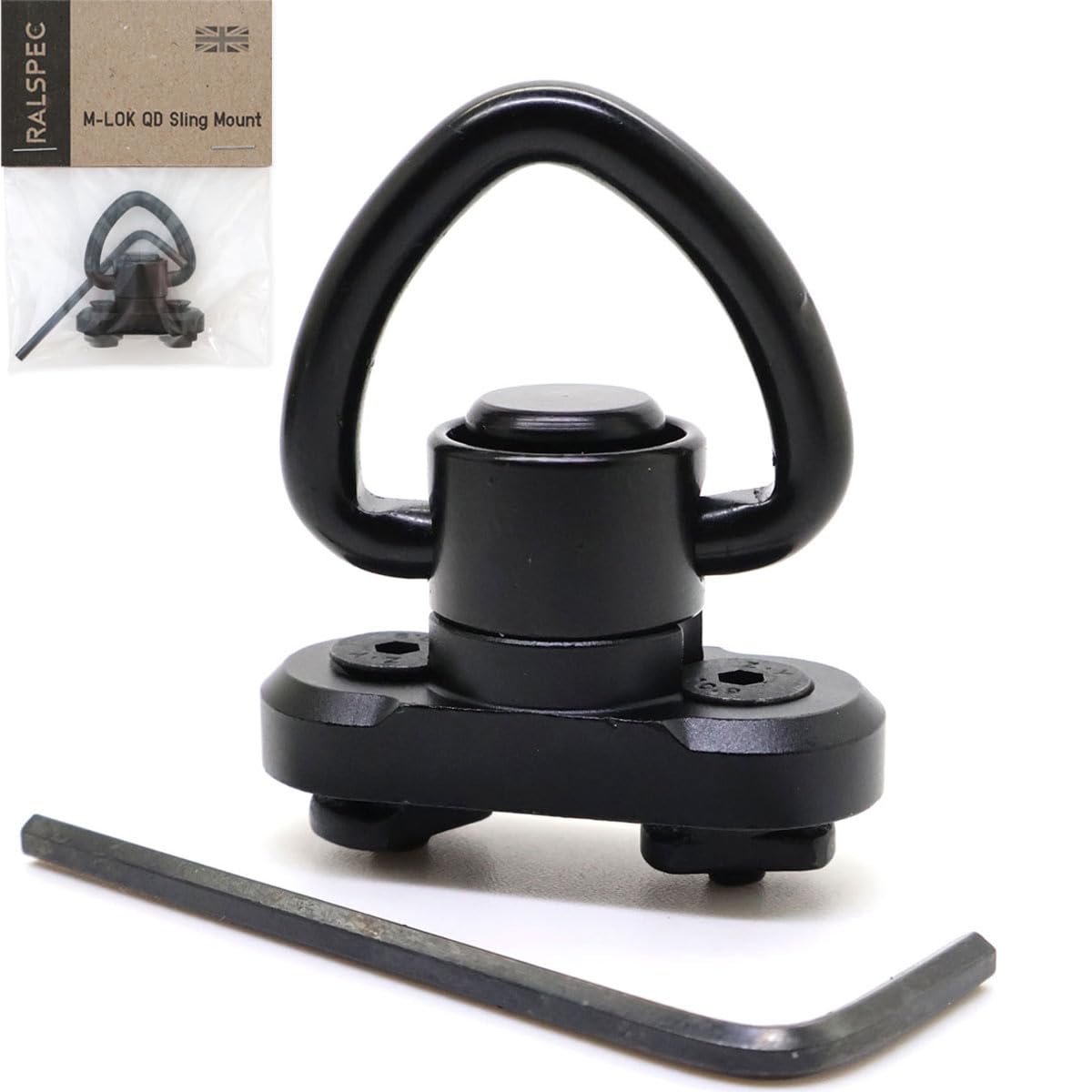 RALSPEC MLOK Handguard QD Rifle Sling Swivel Mount Adapter Quick Detach Release Point Rifle Gun Airsoft Attachment MLOK MLOCK (Sling Mount with Tapered Swivel)