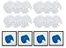 SUN Plus Coarse Fine Filter Sponge Pad for Sunsun HW402B Canister Filter, 12 White Plus 4 Blue