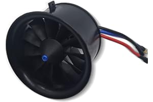 FLYCOLOR DD 64mm EDF 11 Blades Ducted Fan with 3500KV RC Brushless Motor Balance Tested for 4S RC Jet Airplane