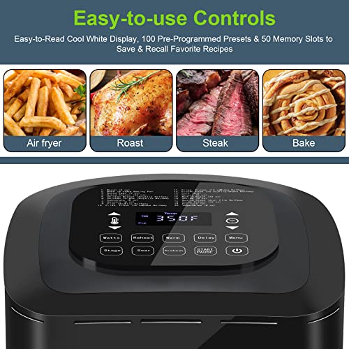 Nuwave Brio 7in1 Air Fryer Oven, 7.25Qt with Digital