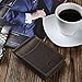 Rachiba Leather Bifold Wallet With Money Clip–Light-Brown Genuine Leather Wallet
