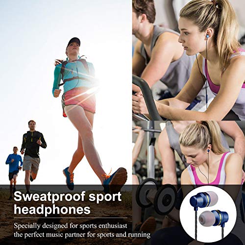 Ear Buds Wired Earphones Earbuds with Remote and Mic 3.5mm in Ear Earbud Headphones with Microphone and Volume Control Stereo Noise Isolating Compatible Android Cell Phones,Samsung,HTC,MP3