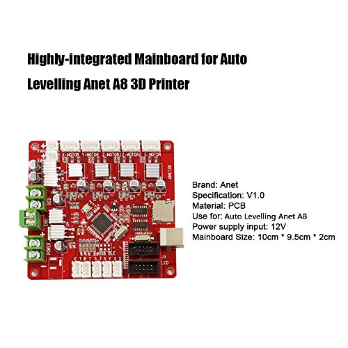Anet V1.5 Replacement Self Assembly 12V Control Board Mainboard Mother Board for DIY Auto Levelling Anet A8 3D Desktop Printer RepRap i3 Kit - 1PCS