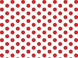 Red & White Polka Dot Tissue Paper - 20