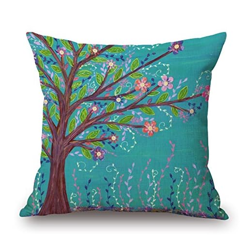 Alphadecor 16 X 16 Inches / 40 By 40 Cm Plant Pillow Shams,each Side Is Fit For Play Room,bedroom,couch,sofa,girls,dance Room