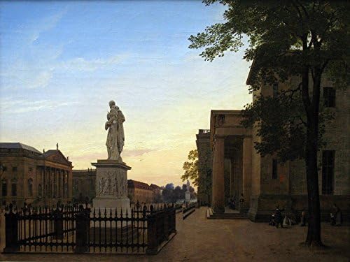 The Neue Wache In Berlin by Eduard Gaertner 30" x 24" Oil on Canvas Art Reproduction Painting