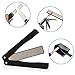 BonyTek 400/600 Grit Pocket Knife Sharpener Folding Diamond Knife Sharpener Double-Sided Sharpening Stone for Outdoor Camping Garden Kitchen (Black) (foldable)