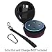 Fintie Protective Carrying Case for Amazon Echo Dot 2nd Generation - Shock Proof EVA Cover Zipper Portable Travel Bag Box (Fits USB Cable and Wall Charger), Purple